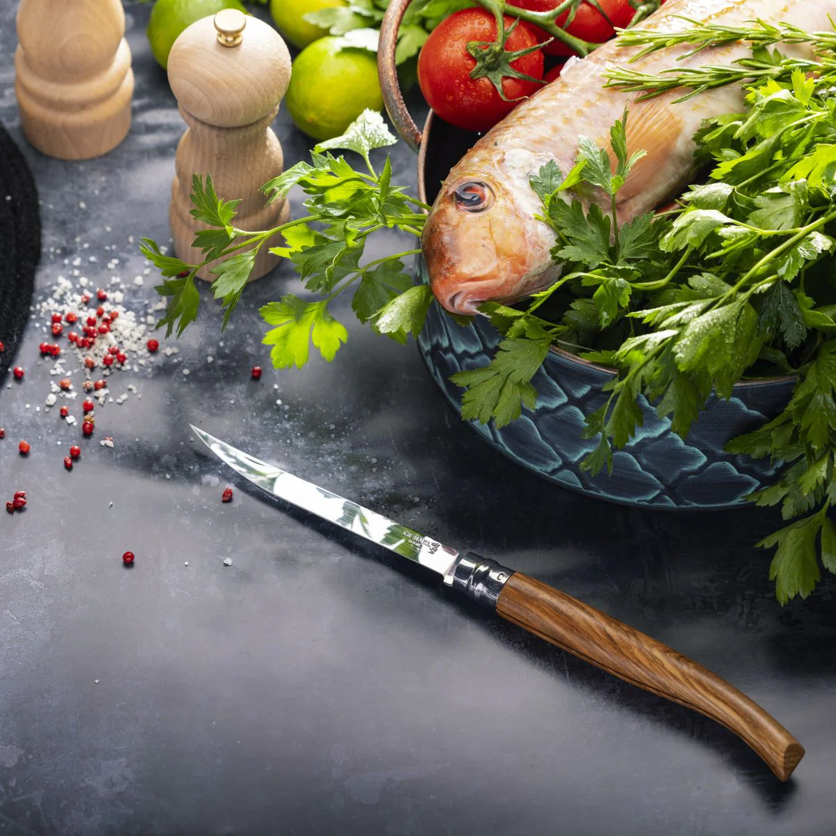 No.15 Effilé Stainless Steel Filleting Folding Knife - Image 8