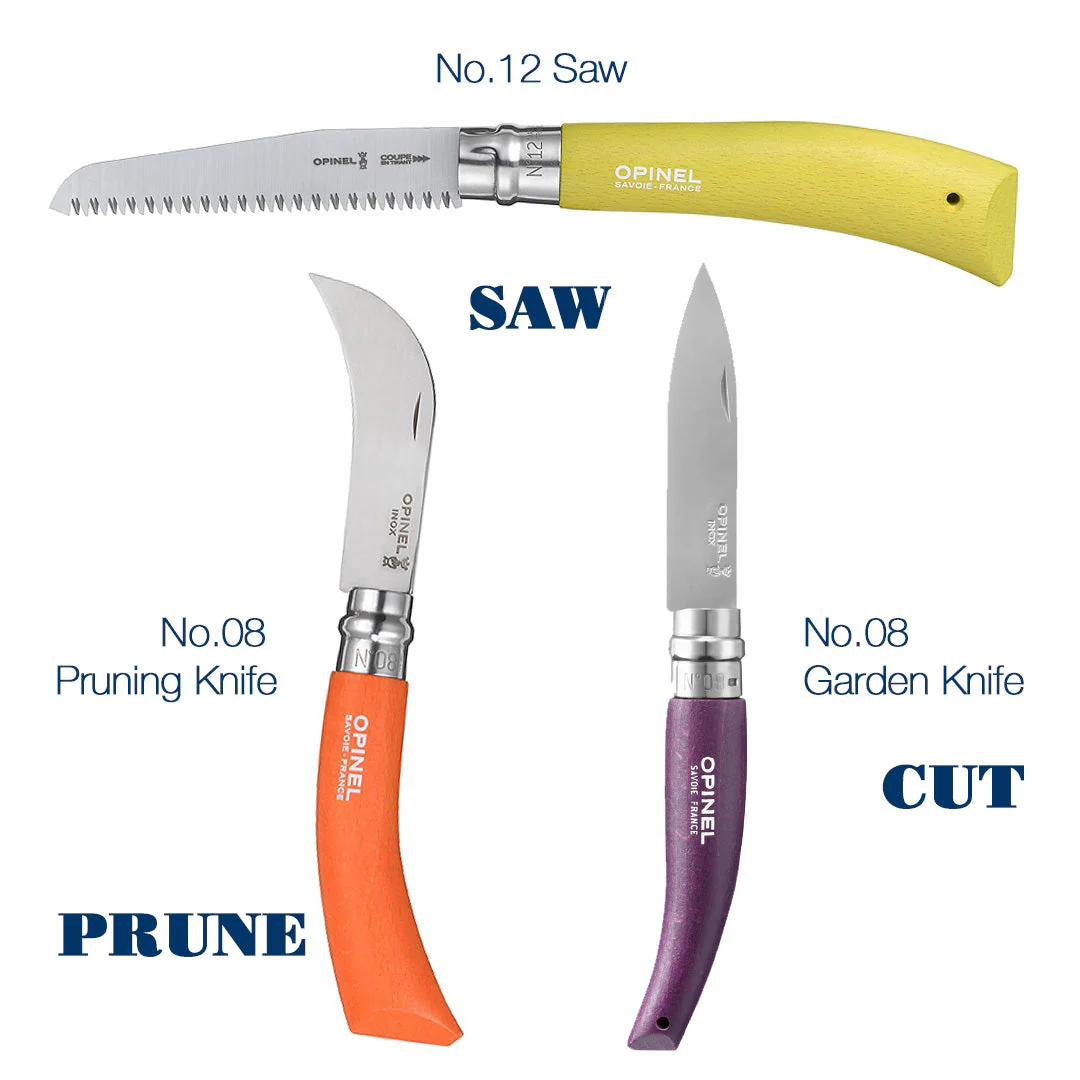 Stainless & Carbon Steel Garden Knife Trio - 3 Colors - Image 3